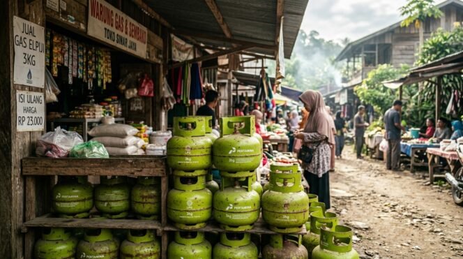 
					ILUSTRASI gas LPG 3kg